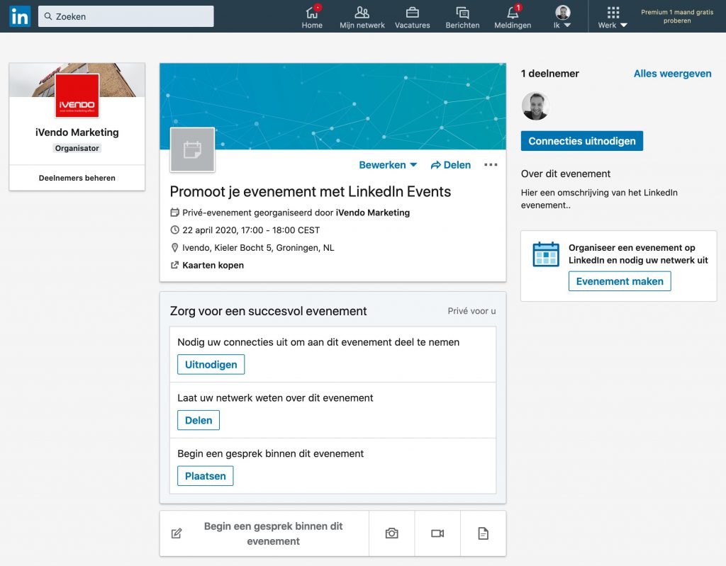 LinkedIn Evenementen - Promoot Je Event Met LinkedIn - IVendo Marketing ...